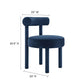 Toulouse Performance Velvet Dining Chair - No Shipping Charges MDY-EEI-6388-BLO