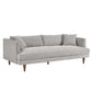 Modway Zoya Sofas, Light Gray Fabric