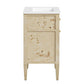 Modway Elysian 24’’ Wood Bathroom Vanity in White Burl with Ceramic Sink Basin MDY-EEI-6439-WHI-BUR