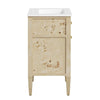 Modway Elysian 24’’ Wood Bathroom Vanity in White Burl with Ceramic Sink Basin MDY-EEI-6439-WHI-BUR