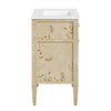 Modway Elysian 30’’ Wood Bathroom Vanity in White Burl with Ceramic Sink Basin MDY-EEI-6443-WHI-BUR