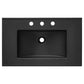 Modway Elysian 30’’ Wood Bathroom Vanity in Black Burl with Ceramic Sink Basin MDY-EEI-6445-BLK-BUR