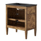 Modway Elysian 30’’ Burl Wood Bathroom Vanity in Black Brown with Ceramic Sink Basin MDY-EEI-6446-BLK-BRN