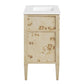 Modway Elysian 36’’ Wood Bathroom Vanity in White Burl with Ceramic Sink Basin MDY-EEI-6447-WHI-BUR