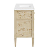 Modway Elysian Wood Bathroom Vanity in White Burl with Ceramic Basin 48’’ Single Sink MDY-EEI-6451-WHI-BUR