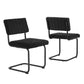 Parity Boucle Dining Side Chairs - Set of 2 - No Shipping Charges MDY-EEI-6469-BLK-BLK