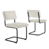 Parity Boucle Dining Side Chairs - Set of 2 - No Shipping Charges MDY-EEI-6469-BLK-BLK