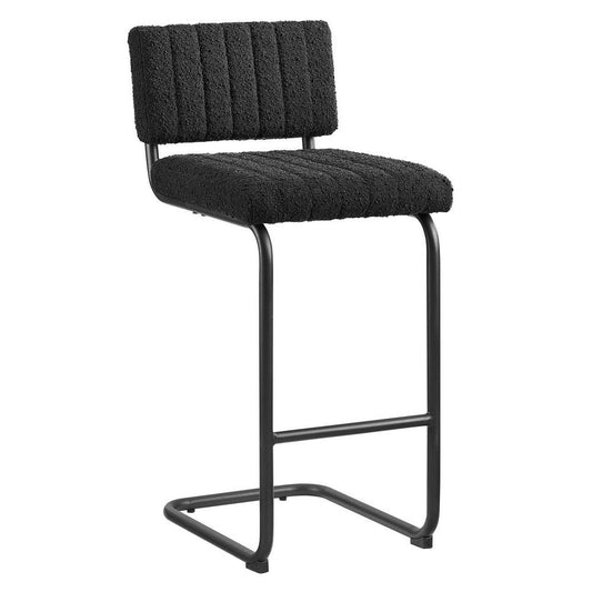 Modway EEI-6471-BLK-BLK Parity Boucle Counter Stools - Set of 2, Black Black