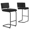 Parity Boucle Counter Stools - Set of 2 - No Shipping Charges MDY-EEI-6471-BLK-BLK