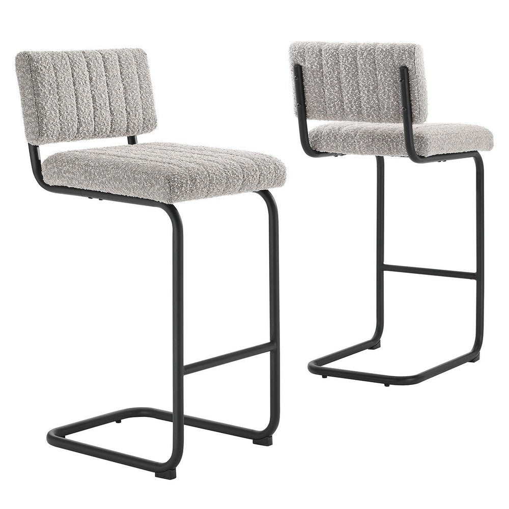 Parity Boucle Counter Stools - Set of 2 - No Shipping Charges MDY-EEI-6471-BLK-TAU