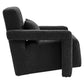 Mirage Boucle Upholstered Armchair - No Shipping Charges MDY-EEI-6475-BLK