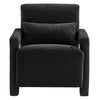 Mirage Boucle Upholstered Armchair - No Shipping Charges MDY-EEI-6475-BLK