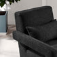 Mirage Boucle Upholstered Armchair - No Shipping Charges MDY-EEI-6475-BLK