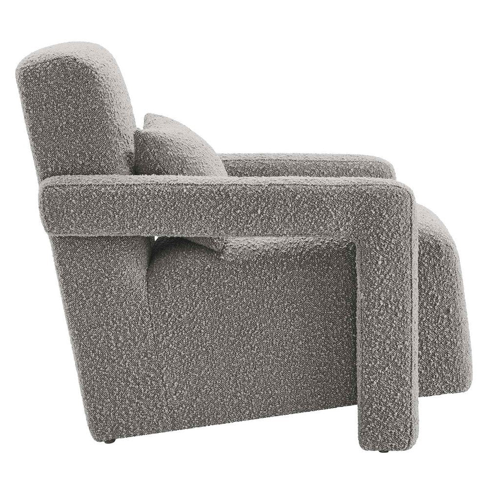 Mirage Boucle Upholstered Armchair - No Shipping Charges MDY-EEI-6475-IVO