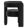 Kayla Boucle Upholstered Armchair - No Shipping Charges MDY-EEI-6479-BLK