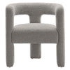 Kayla Boucle Upholstered Armchair - No Shipping Charges MDY-EEI-6479-BLK