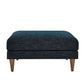 Modway EEI-6481-HEA Zoya Down Filled Overstuffed Ottoman Navy Fabric MDY-EEI-6481-HEA