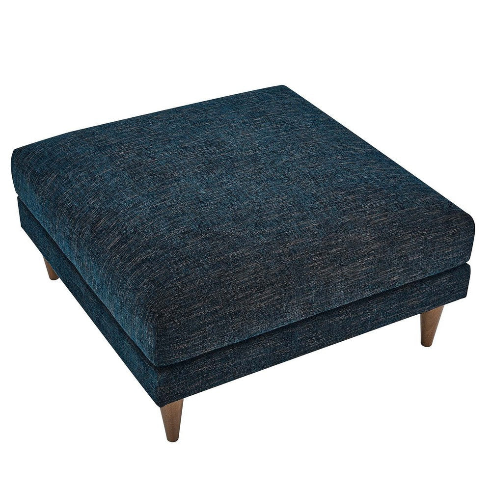 Modway EEI-6481-HEA Zoya Down Filled Overstuffed Ottoman Navy Fabric MDY-EEI-6481-HEA