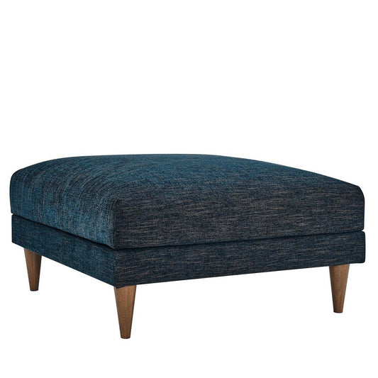 Modway EEI-6481-HEA Zoya Down Filled Overstuffed Ottoman, Navy Fabric