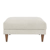 Modway EEI-6481-HEI Zoya Down Filled Overstuffed Ottoman Ivory Fabric MDY-EEI-6481-HEI