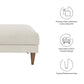 Modway EEI-6481-HEI Zoya Down Filled Overstuffed Ottoman Ivory Fabric MDY-EEI-6481-HEI