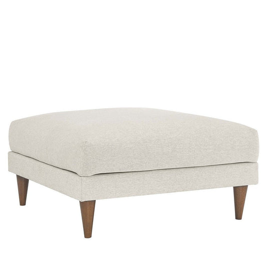 Modway EEI-6481-HEI Zoya Down Filled Overstuffed Ottoman, Ivory Fabric