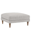 Modway EEI-6481-HLG Zoya Down Filled Overstuffed Ottoman, Light Gray Fabric