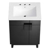 Modway Miles Vanity 24 Inch White Black MDY-EEI-6482-WHI-BLK