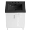 Modway Miles Vanity 24 Inch Black White MDY-EEI-6483-BLK-WHI