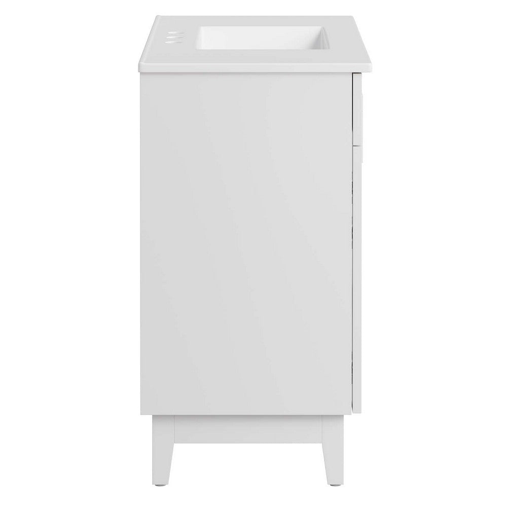 Modway Miles Vanity 36 Inch White White MDY-EEI-6484-WHI-WHI