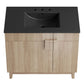 Modway Miles Vanity 36 Inch Black Oak MDY-EEI-6485-BLK-OAK