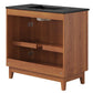 Modway Miles Vanity 36 Inch Black Walnut MDY-EEI-6485-BLK-WAL