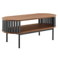 Modway Fortitude Modern Coffee Table, Walnut Black