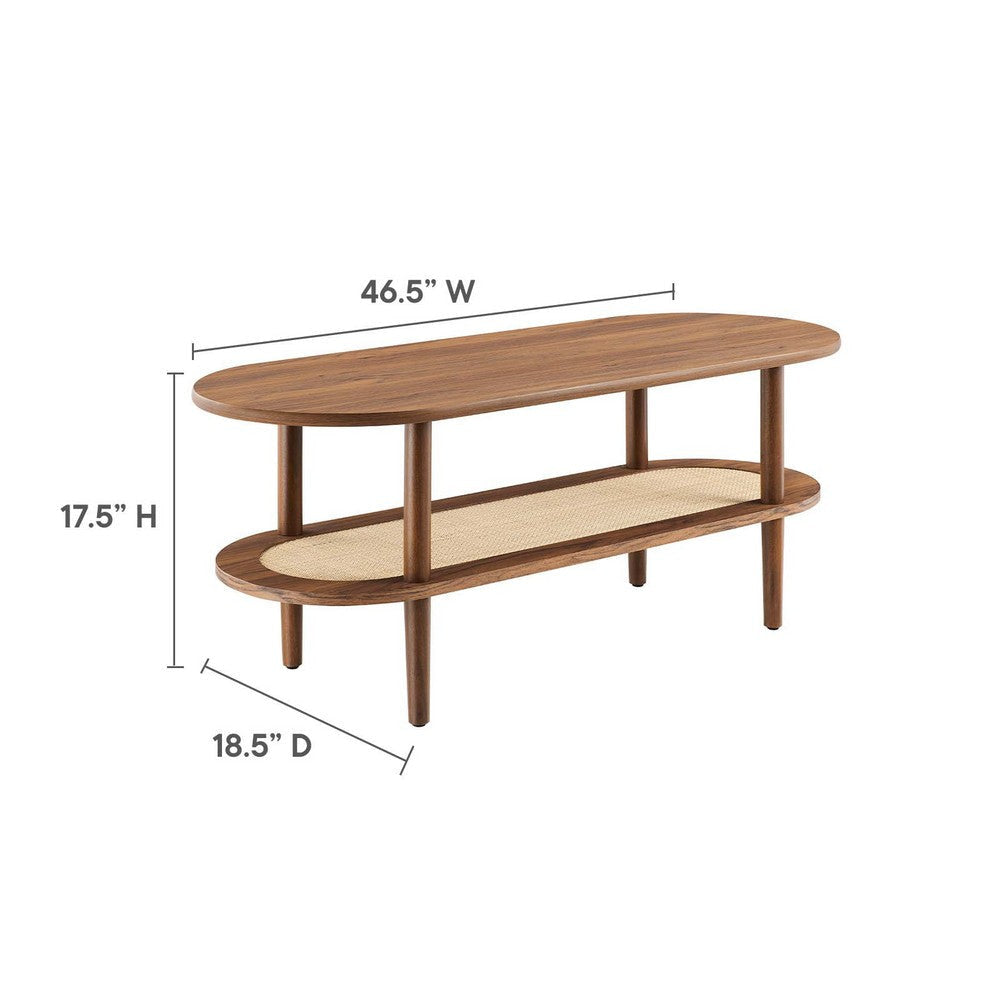 Torus Oval Coffee Table - No Shipping Charges MDY-EEI-6526-WAL