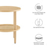 Torus Round Side Table - No Shipping Charges MDY-EEI-6527-OAK