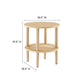 Torus Round Side Table - No Shipping Charges MDY-EEI-6527-OAK