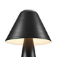 Modway EEI-6529-BLK Jovial Metal Mushroom Table Lamp Black MDY-EEI-6529-BLK