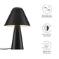 Modway EEI-6529-BLK Jovial Metal Mushroom Table Lamp Black MDY-EEI-6529-BLK