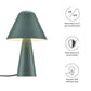 Modway EEI-6529-GRN Jovial Metal Mushroom Table Lamp, Green