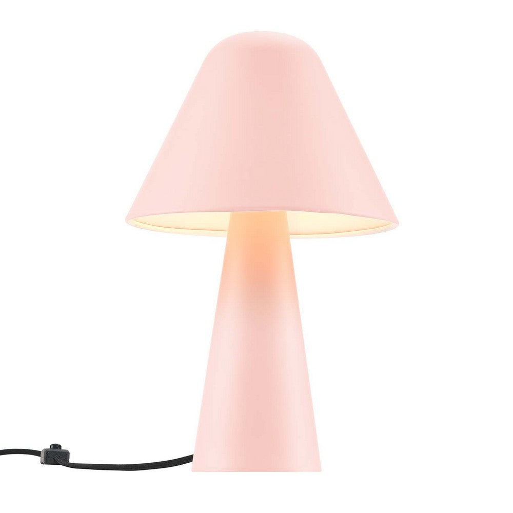 Jovial Metal Mushroom Table Lamp - No Shipping Charges MDY-EEI-6529-PNK