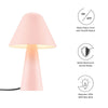 Modway EEI-6529-PNK Jovial Metal Mushroom Table Lamp Pink MDY-EEI-6529-PNK