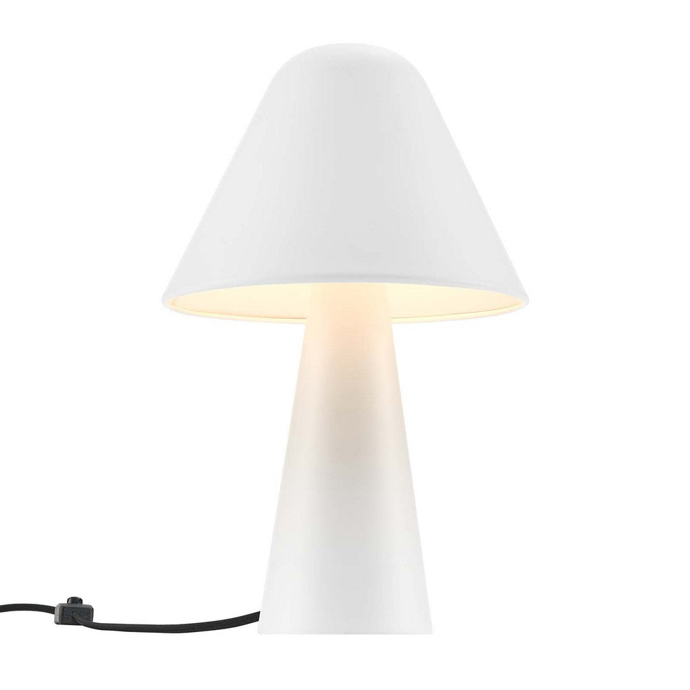 Jovial Metal Mushroom Table Lamp - No Shipping Charges MDY-EEI-6529-WHI