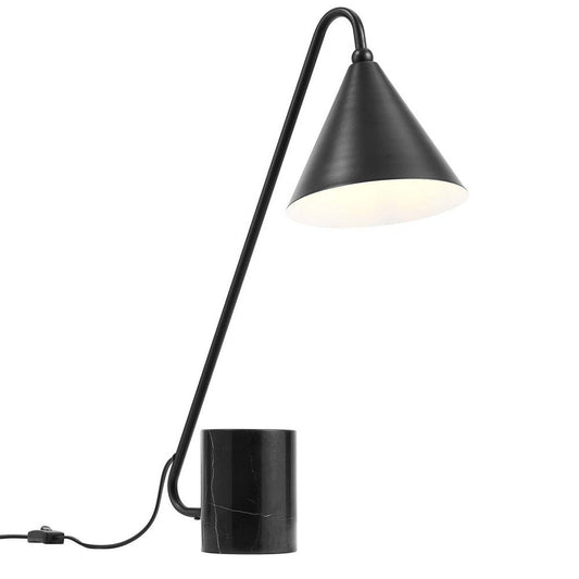 Modway EEI-6530-BLK Ayla Marble Base Table Lamp, Black