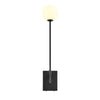 Riva White Globe Wall Sconce - No Shipping Charges MDY-EEI-6533-BLK