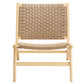 Saoirse Woven Rope Wood Accent Lounge Chair - No Shipping Charges MDY-EEI-6543-NAT-NAT