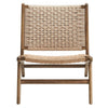 Modway Saoirse Wood Accent Lounge Chair-Woven Rope Seating in Walnut Natural MDY-EEI-6543-WAL-NAT