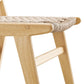 Modway Saoirse Wood Dining Side Chair-Set of 2-Woven Rope Seating Natural MDY-EEI-6545-NAT-NAT