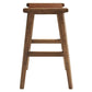 Modway Saoirse Faux Leather Wood Counter Stool - Set of 2 in Walnut Brown MDY-EEI-6547-WAL-BRN