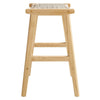 Modway Saoirse Woven Rope Wood Counter Stool - Set of 2 in Natural Natural MDY-EEI-6548-NAT-NAT