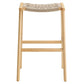 Modway Saoirse Woven Rope Wood Bar Stool - Set of 2 in Natural Natural MDY-EEI-6550-NAT-NAT